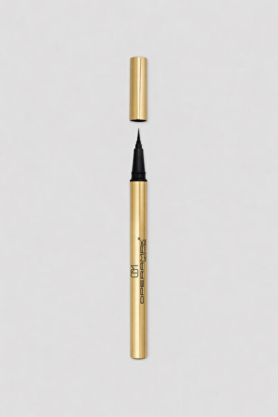 OPERAMAK Black glossy eyeliner with a fine brush, long-lasting and durable.