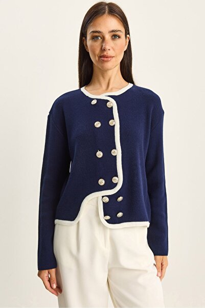 Hiccup LUCCI ribbed knitted cardigan with buttons