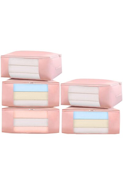 Primo Plus Large storage bags, 5-pack of foldable clothes storage boxes for c...