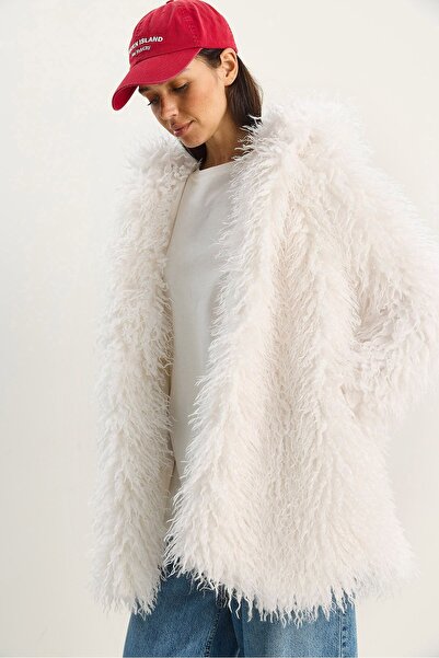 Hiccup LUCCI oversized jacket with Hooded and Faux Fur
