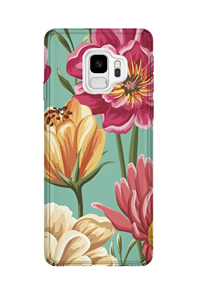 lelia حافظة هاتف شفافة مطبوعة متوافقة مع هاتف سامسونج جالاكسي S9 |   مجموعة ف...