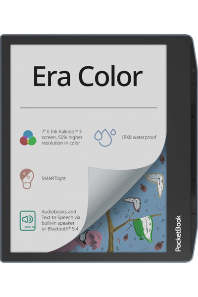 pocketbook Color eBook Reader with 7" E Ink Kaleido 3, 300ppi, Quad-Core, Blu...