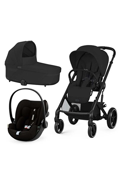 Cybex Gold Cybex Balios S Lux 3 σε 1 Μαύρο/Moon Black Καρότσι με Ανακλινόμενο...