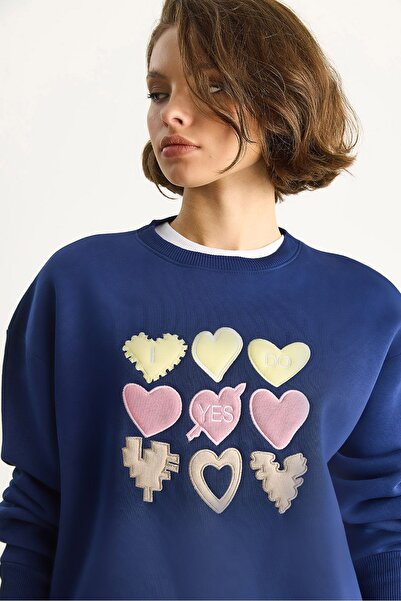 Hiccup LUCCI relaxed fit crew neck sweatshirt with Printed