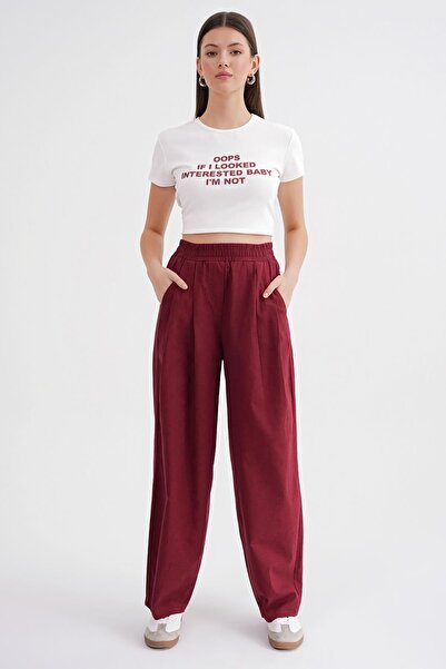Hiccup Mixray Straight-Length Linen Pants