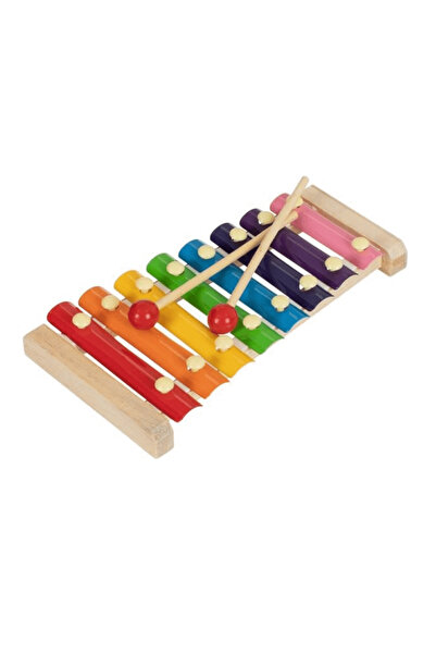 Wicked Cool Toys Xilofon Montessori din lemn cu 8 clape colorate, 3 ani+