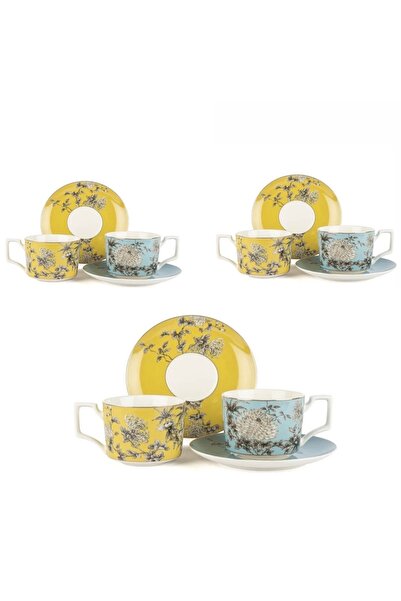 Mikasa Moor Full Bloom 6lı çay fincan seti