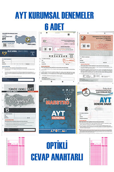 Bilgi Sarmal Yayınları AYT Kurumsal Denemeler Karma Set1 (Bilgi Sarmal ÜçDört...