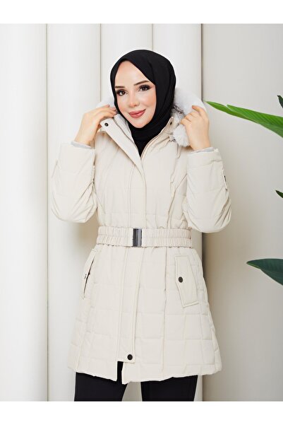 ESLEMNUR Nova fabric puffy coat 85cm
