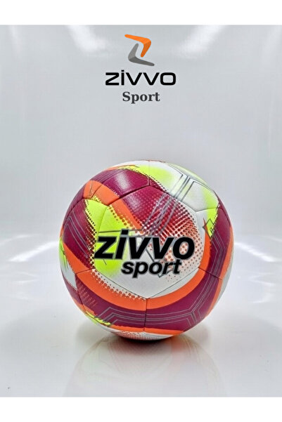 Zivvo كرة قدم ملونة رقم 5 مع مضخة هواء مرفقة، مناسبة للملاعب الصلبة والسجاد.