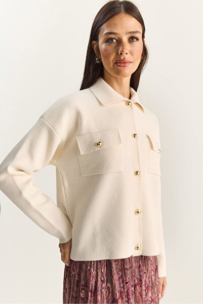 Hiccup LUCCI Polo Collar Cardigan