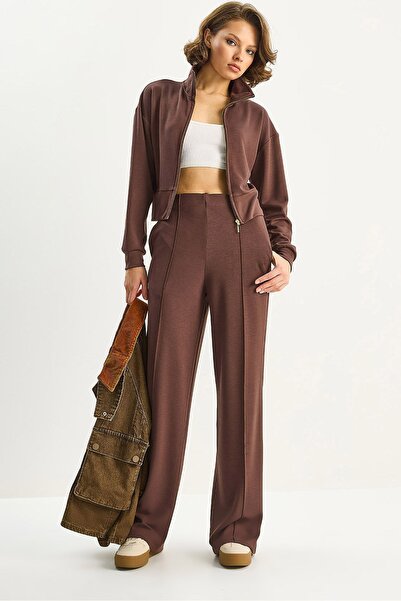 Hiccup LUCCI pherdo zip sweatshirt thaj pantalone duj kotora Co-Ord Set