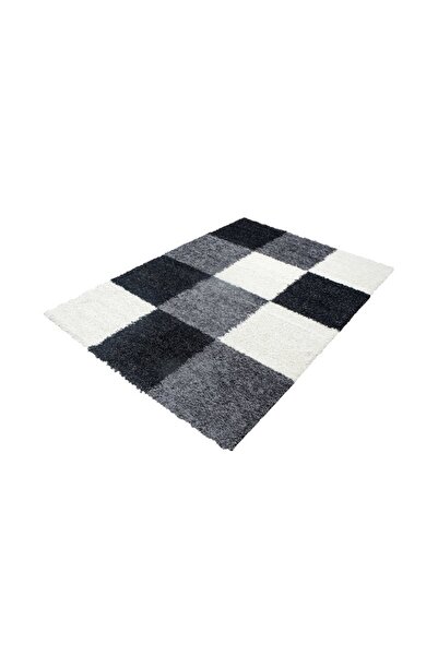 Merinos MERINOS Rug , Shaggy Plus 910 Grey Black, 120 x 170 cm, Rug density 3...