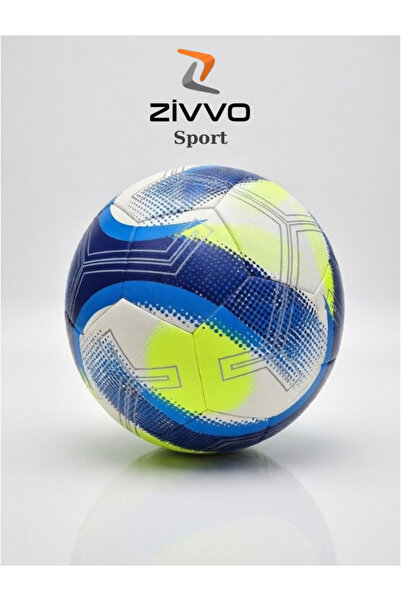 Zivvo كرة قدم ملونة رقم 5 مع مضخة هواء مرفقة، مناسبة للملاعب الصلبة والسجاد.