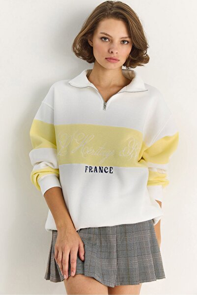 Hiccup LUCCI relaxed Printed polo sweatshirt