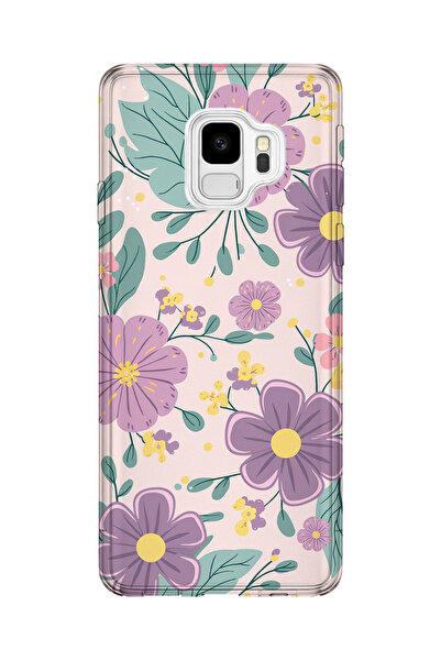 lelia حافظة هاتف شفافة مطبوعة متوافقة مع هاتف سامسونج جالاكسي S9 |   مجموعة: ...