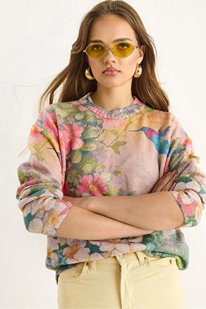 Hiccup Pulover tricotat cu piese Bianco Lucci