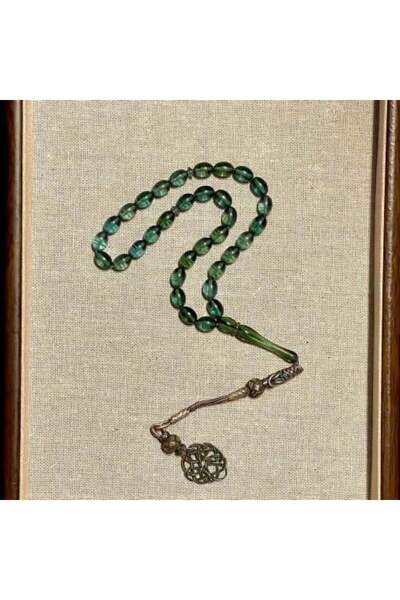alomran orientals Ottoman Bakelite Prayer Beads - Rare Green and Blue Gradien...