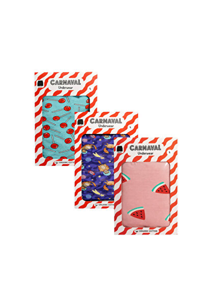 CARNAVAL SOCKS Carnaval Sweet & Space Erkek Boxer 3’lü Set
