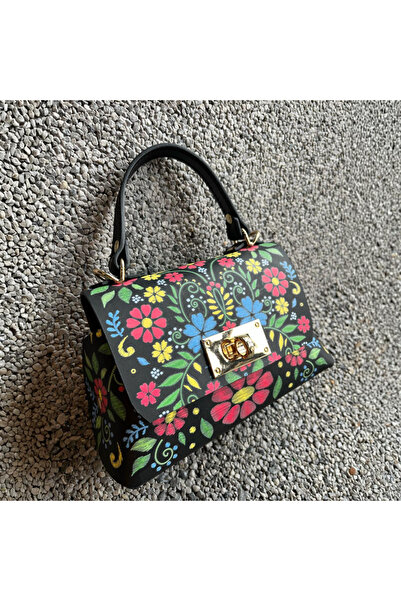 Kartier Genuine Leather bag, Boho Chic Blossom