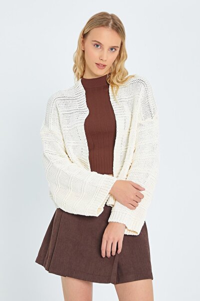 Hiccup Mixray ribbed V-neck knitted cardigan