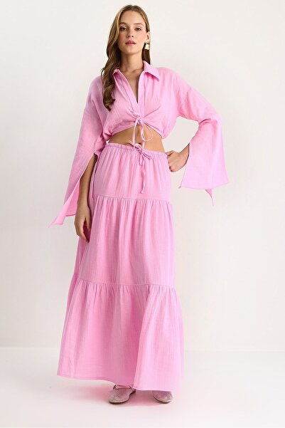 Hiccup LUCCI Frilly Short-Skirt Two-Piece Co Ord Set