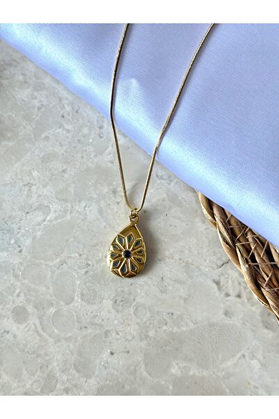 STOLIA Lacivert Zirkon Taş Detaylı Çelik Kolye