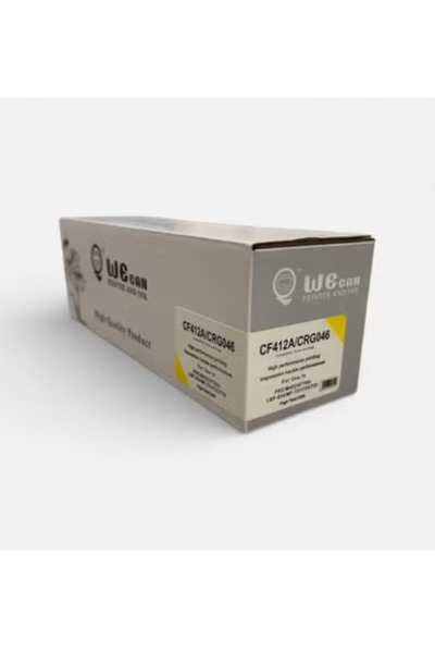 Wecan CF412A / CRG046 410A Yellow Ink Compatible with HP and Canon Printers