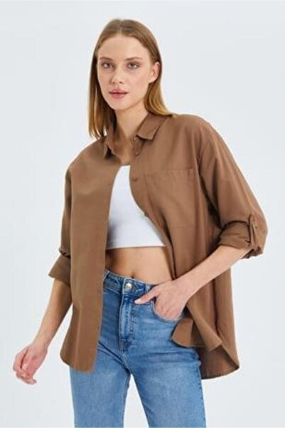 Hiccup Mixray long sleeve button-down shirt with Functional Pocket