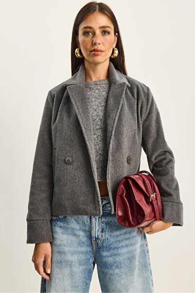 Hiccup Plush felt coat with buttons and pockets LUCCI