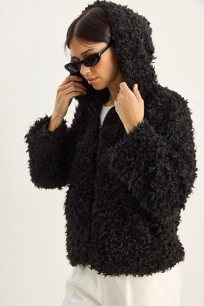 Hiccup LUCCI Plush Coat with Hood