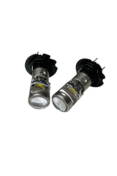 OEM Set 2 Becuri LED Auto H7 cu Lupa 12V, 150W, 20 000 Lumeni, 6500K Alb Rece...