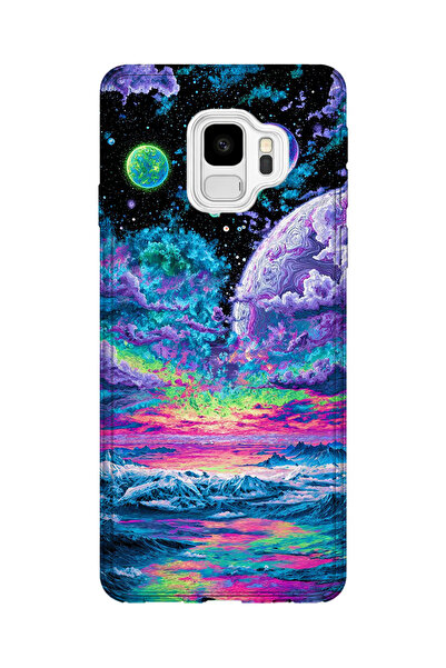 lelia حافظة هاتف شفافة مطبوعة متوافقة مع هاتف سامسونج جالاكسي S9 |   مجموعة ك...