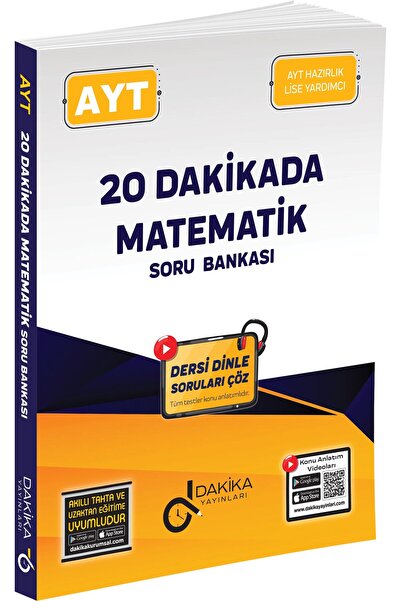 Kapadokya Yayınları DAKİKA AYT 20 DAKİKADA MATEMATİK SORU BANKASI