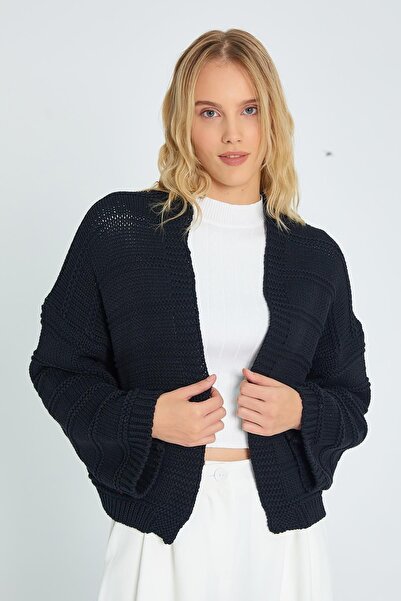Hiccup Mixray ribbed V-neck knitted cardigan