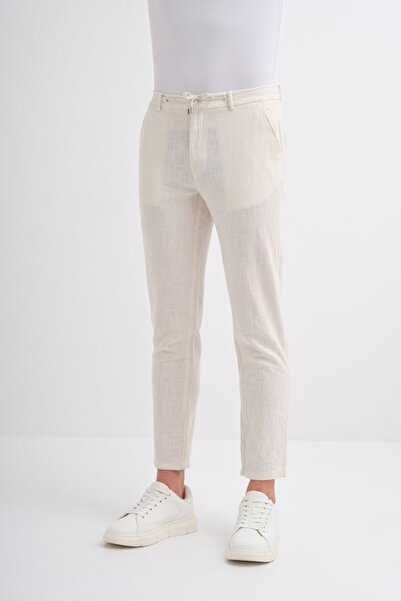 Cazador Men's Canvas Trousers 00080 Beige