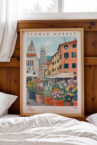 Saturn Pisa Italy Framed Painting Aesthetic Wall Decor for Living Room and Of...