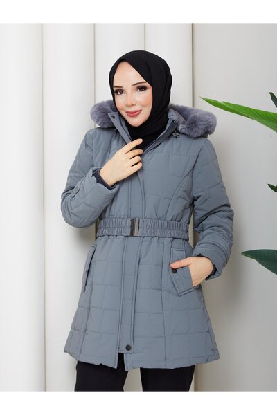 ESLEMNUR Nova fabric puffy coat 85cm