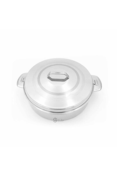 SQF Round stainless steel containers (4 liters) silver