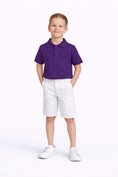 Nacar 23 Nisan 29 Ekim Gösteri Kıyafeti Erkek Çocuk Polo Yaka Tişörtlü Şortlu...