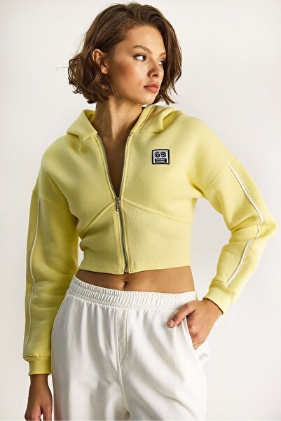 Hiccup LUCCI short sweatshirt with zip collar