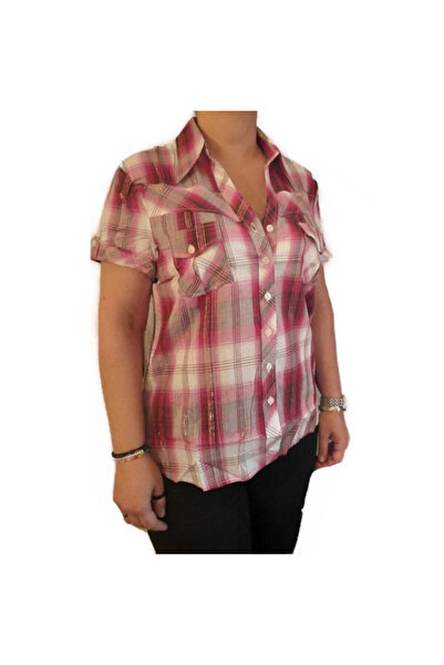 River Flower shirt C099 gray-red color,