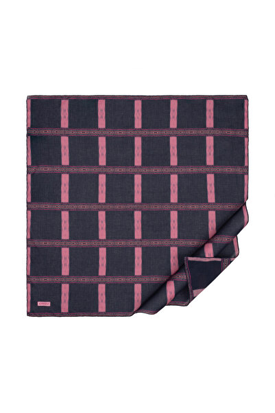 ipekevi Navy Blue Cotton Scarf 1422