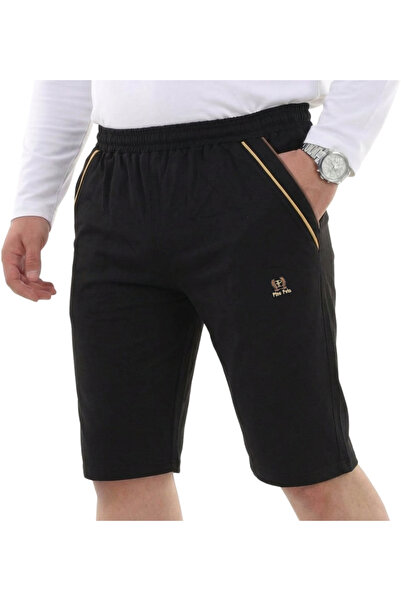 marufshop Comfortable Fit Lycra Combed Cotton Capri Black, Suitable for Men w...