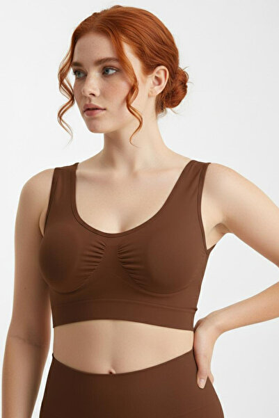 FİT WOMEN Seamless Gathering Padded Bra Without Underwire 5040