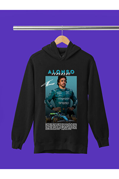 MAGORS Hanorac F1 pentru copii, cu glugă, imprimat Fernando Alonso, calitate ...