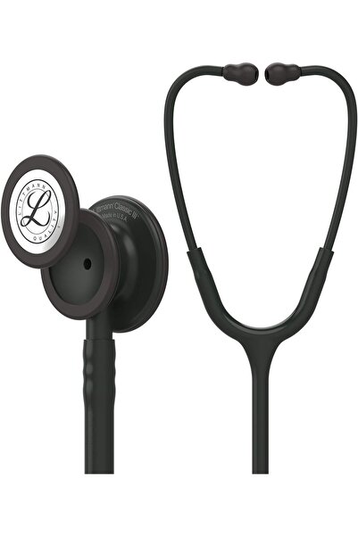 3M Littmann سماعة طبية كلاسيكية III، قطعة صدر سوداء، أنبوب أسود، 27 بوصة، 5803