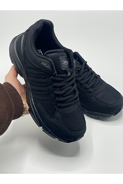 EMSHOES Black Unisex Sports Shoes Non-Slip Sole Daily Comfortable Walking Sne...