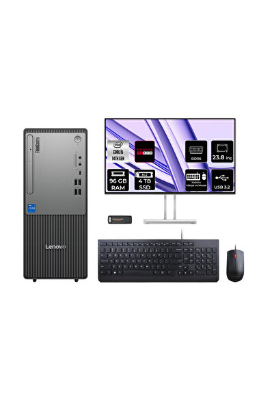 LENOVO ThinkCentre Neo 50T G5 i5 14400 96GB 4TB SSD RX550/4GB FDOS Masaüstü B...