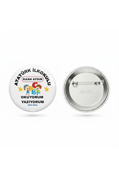 Gumustenevim Okuyorum Yazıyorum, Okuma Bayramı Kız Öğrenci Rozeti (20 Adet)